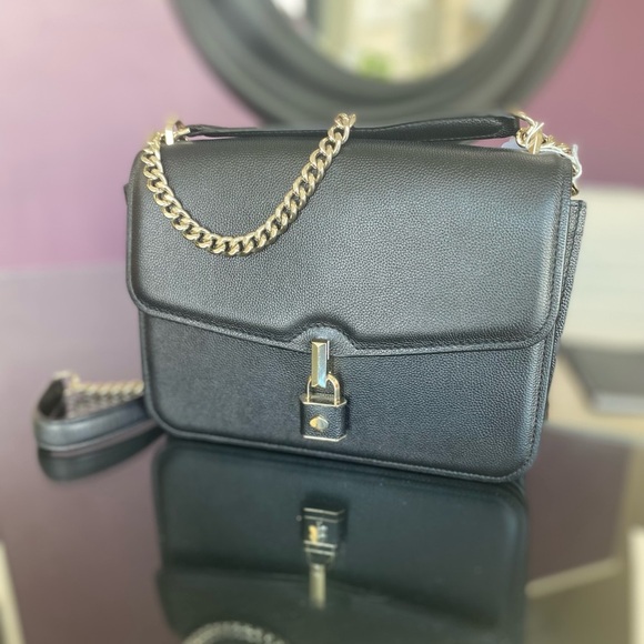 kate spade Handbags - Kate Spade Black Crossbody Bag with Gold Chain